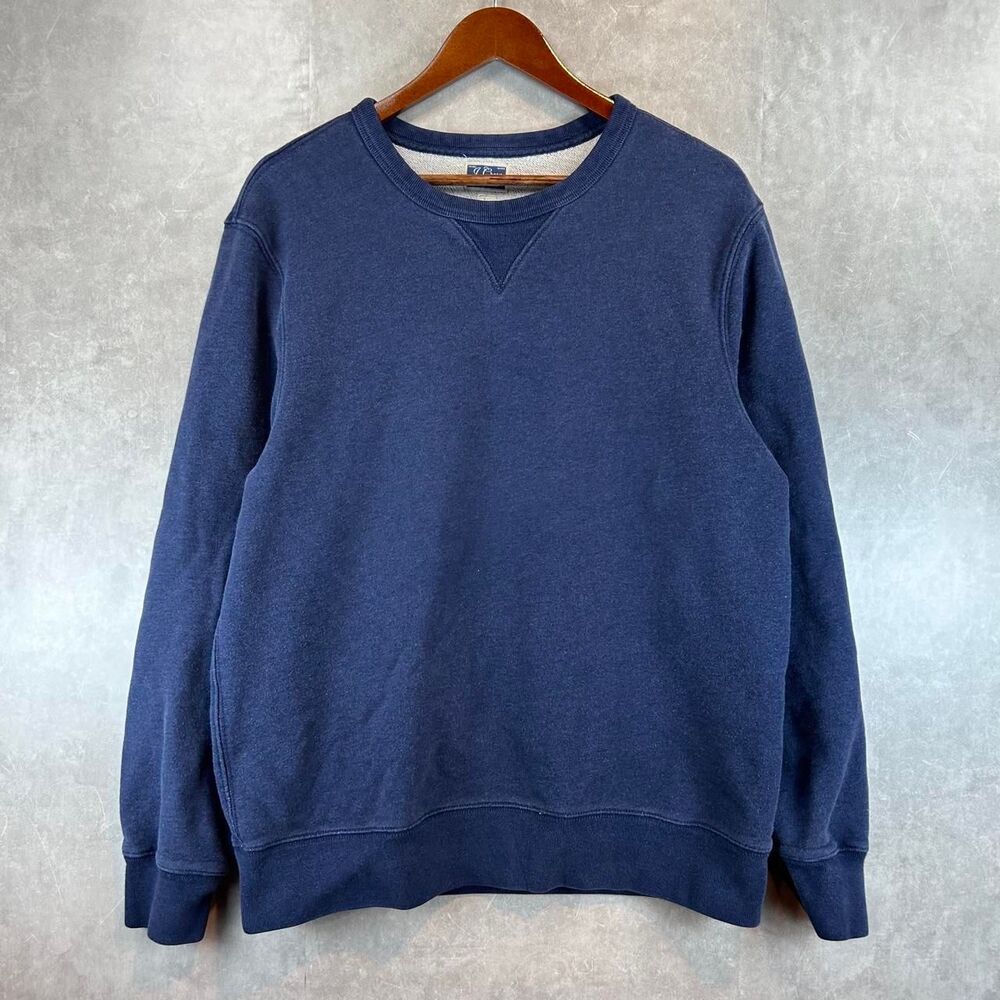 Jcrew Men's Navy and Blue Sweatshirt